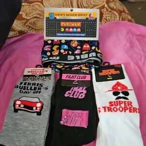 Pac-Man Themed Boxer Briefs - Multicolor